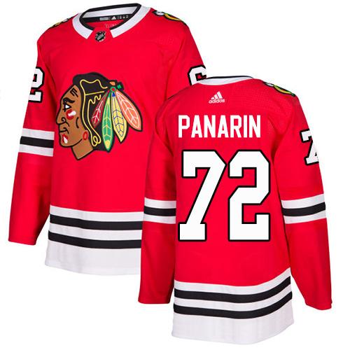 Adidas Men Chicago Blackhawks #72 Artemi Panarin Red Home Authentic Stitched NHL Jersey->chicago blackhawks->NHL Jersey